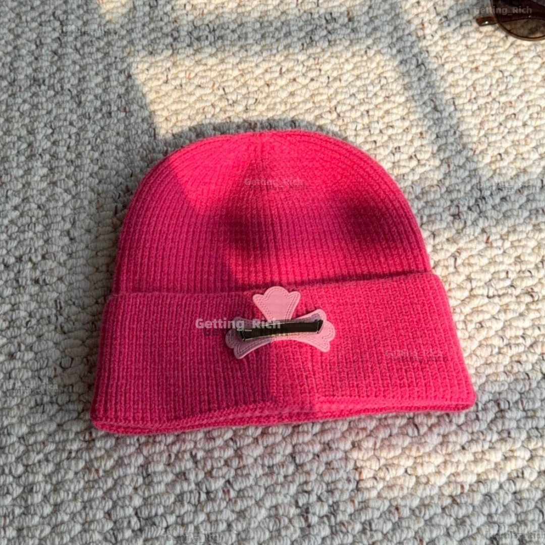 Fashion beanie men bonnet women winterMen Winter Beanie Brand Warm Beanies Double Layer Folded Knit Women Woolen Hat