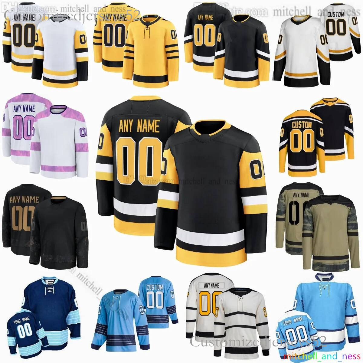 Custom S 6XL 2026 New Ice Hockey 87 Sidney Crosby Stitched Jersey 58 Kris Letang 65 Erik Karlsson 71 Evgeni Malkin 17 Bryan Rust 27 Ryan Graves 66 M