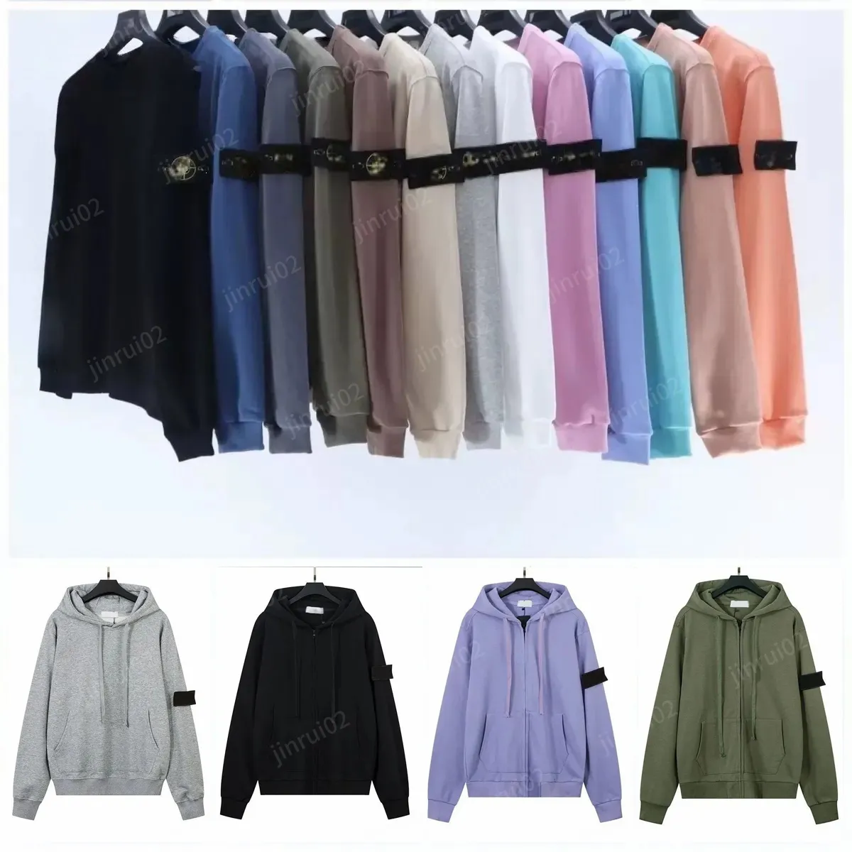 Stones Mens Designer Hoodie embroidery Sweatshirts sweater Jacket Tracksuit pant shirt Zip Up Windbreaker High Quality Zipper Coat Outdoor Sports Me