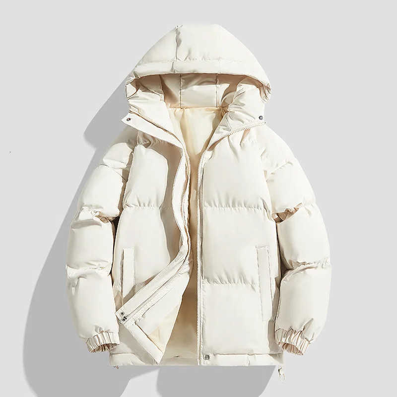 Autumn Winter LIBIELIY New Men's Hooded Parkas Solid Warm Couple Jacket Outdoor Casual Outwear Coats Men Cotton Padded Sports JaT260907