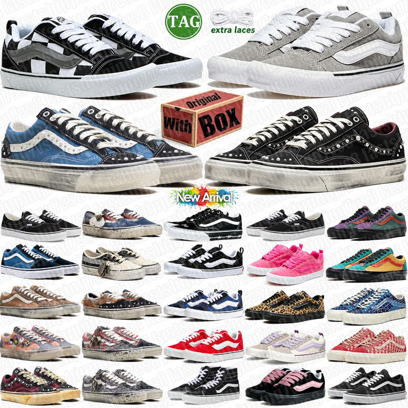 With Box Pearlized Designer Shoe Womens Mens Trainers Outdoor Fashionable Sneaker Chaussure Unisex Thick Sole Canvas Casual Shoes Blue Black