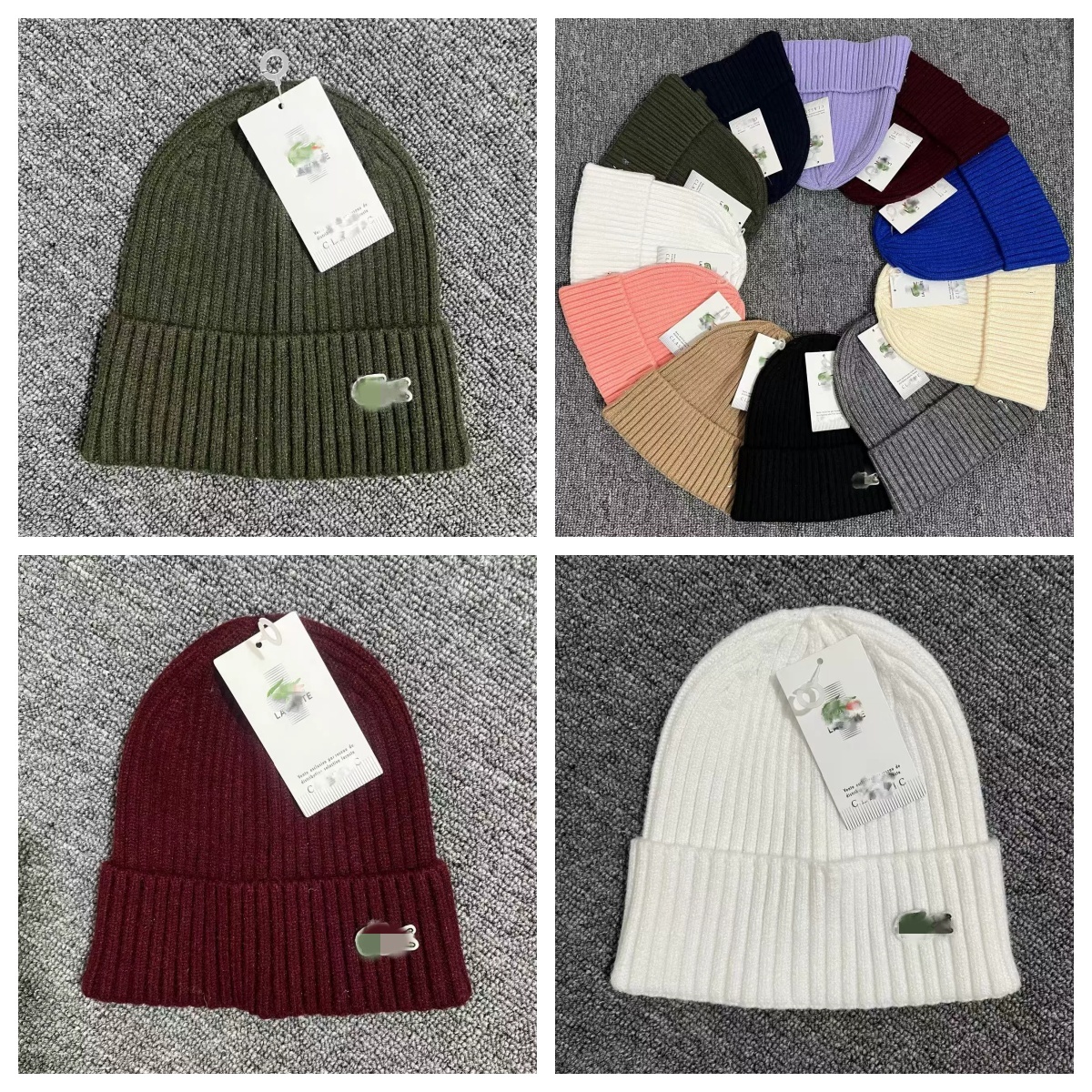 12 Colors Adults Beanie Designer Animal Logo Unisex Winter Warm Skull Caps Men Cotton Olive Knitted Hat Women Sports Casual Festival Outdoor Jogging
