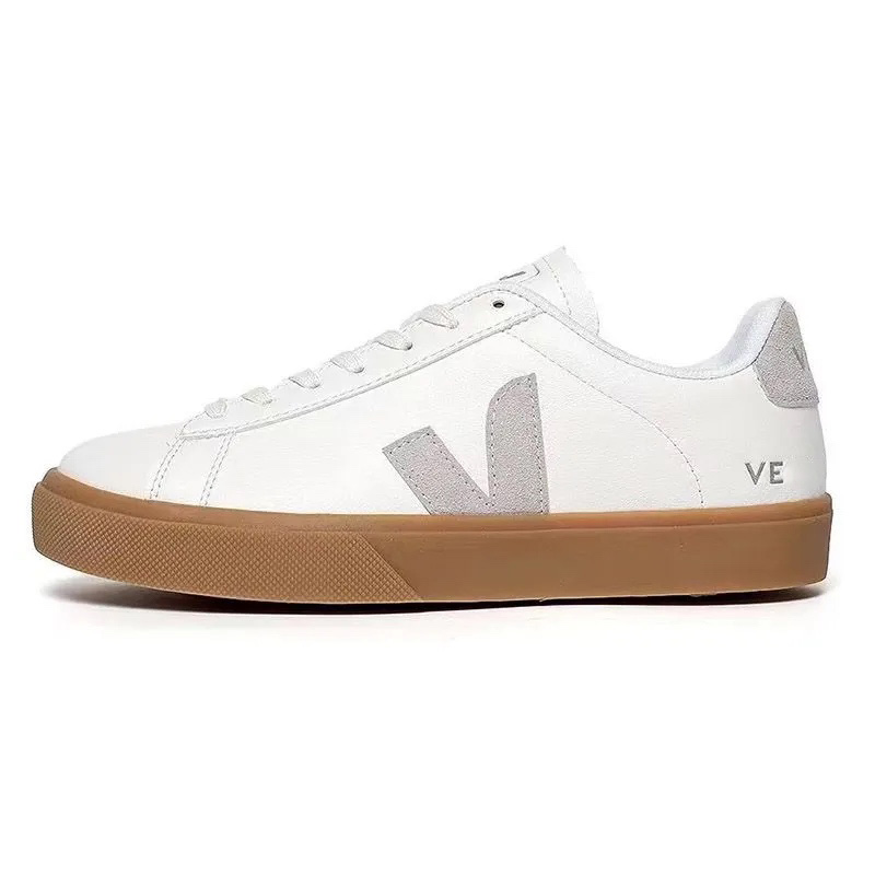 designer shoes sneakers trainers French Brazil Green Low-carbon Life V Organic Cotton Flats Platform Sneakers Women Casual Classic White mens shoes