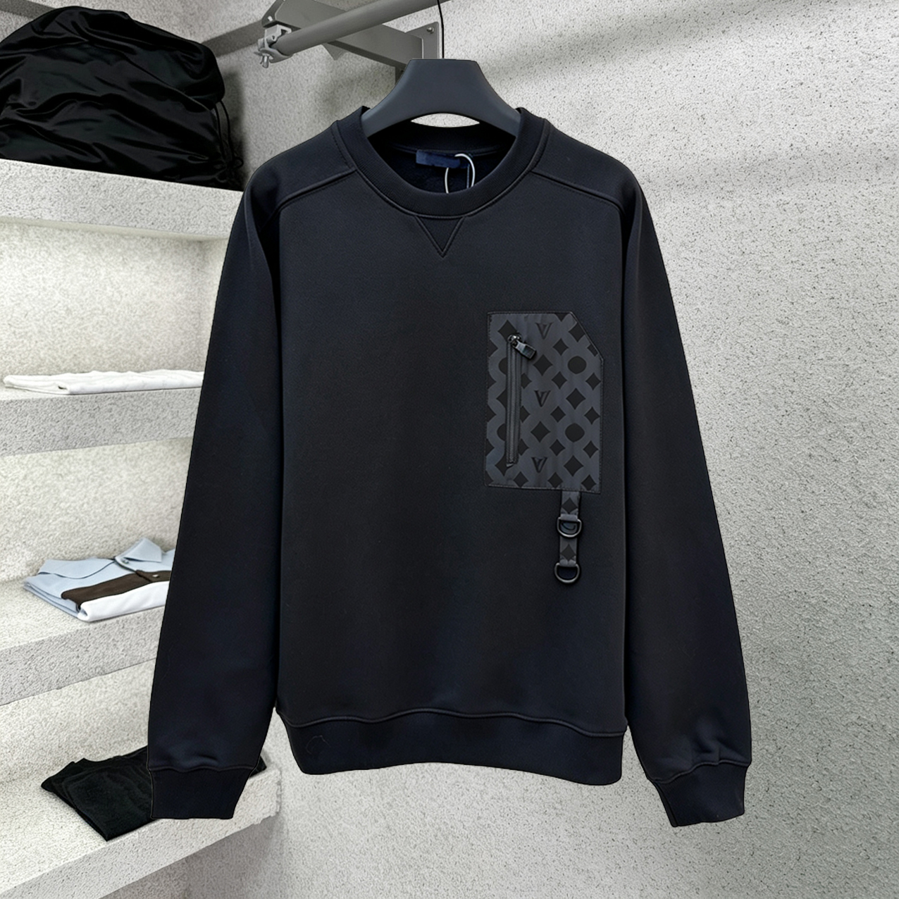 cotton parke hoodie sweatshirt mens mockneck sweatshirt spring autumn outdoor casual hoodies daily outfit man loose fit sweatshirts LW003