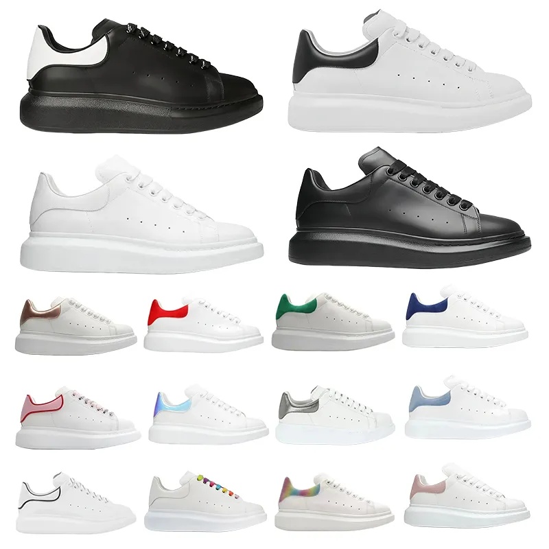 Designer Oversized Platform Sneaker For Men Women Calfskin Velvet Leather Iridescent Outdoor Casual Trainers Chaussures de Espadrilles Fashion Skate