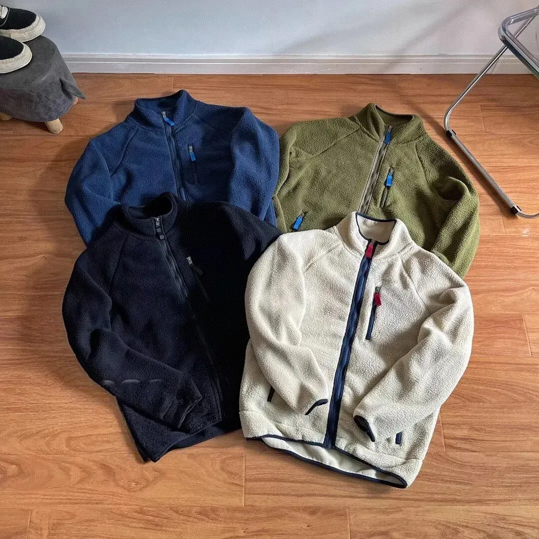 Vestes d'hiver de style classique unisexes manteaux superposés plus épais avec veste polaire pour hommes et femmes – pull chaud avec sensation de