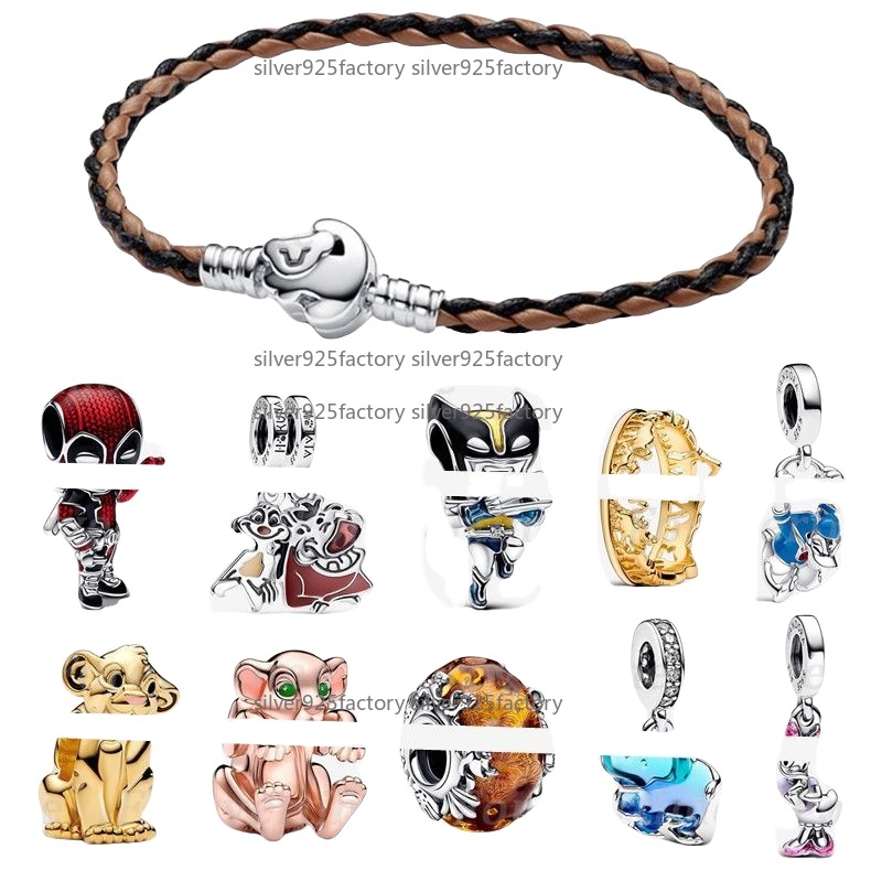 bracelet jewellery designer for women The Lion Charm bracelet Charms fit Bracelet Necklace Ring 925 silver designer jewelry engagement gift with box