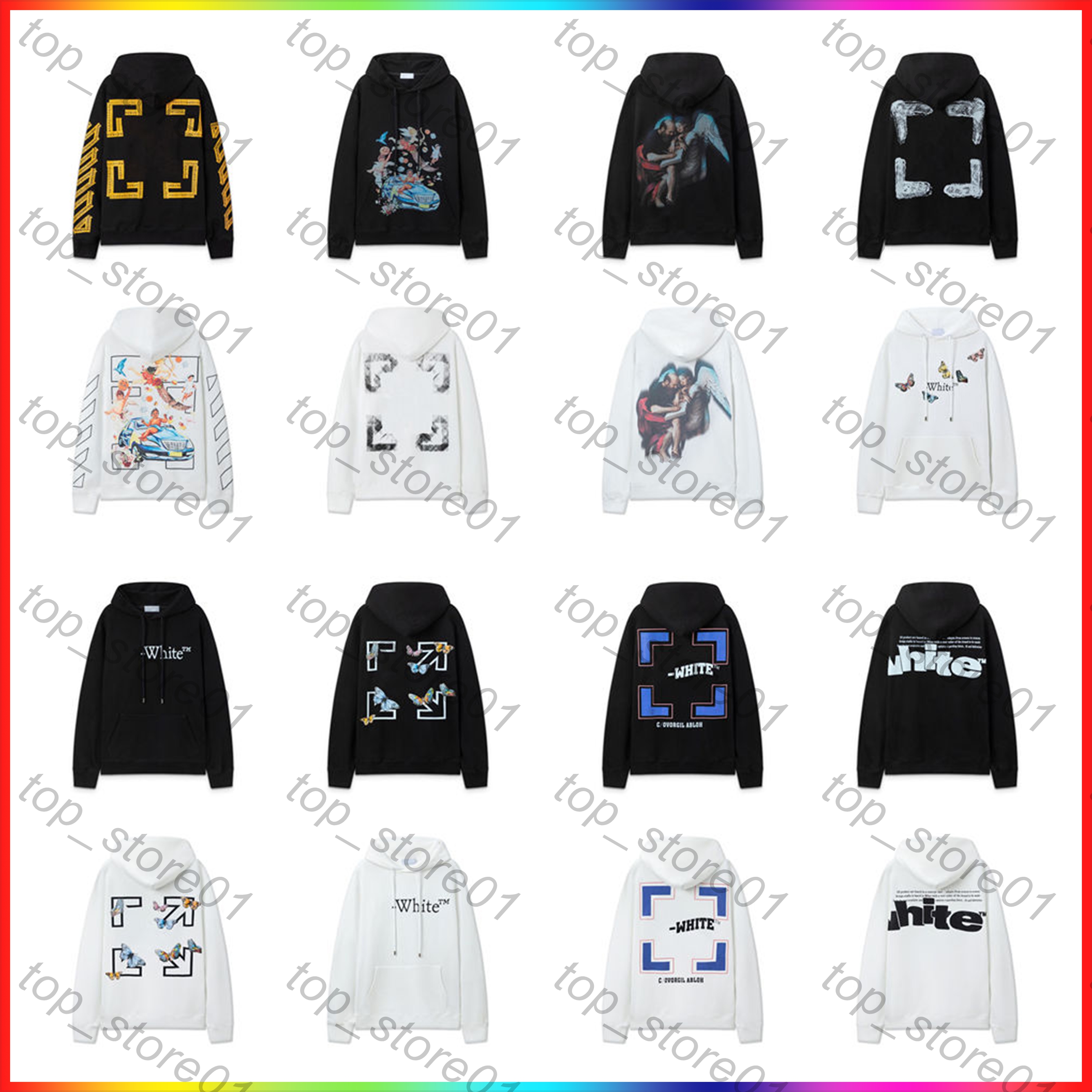designer hoodie sweater luxury white t shirt sweater men white hoodies fashion summer shirt spray paint graphic tee shirt women loose casual roun
