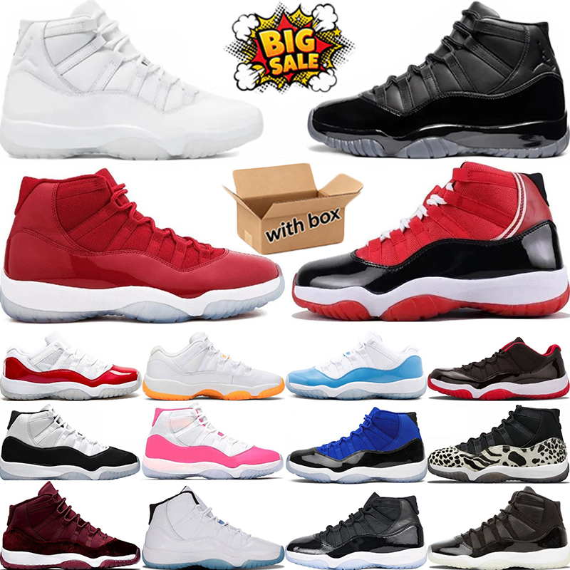 Designer 11S Deep Pink Black White Grey Basketball Shoes Inner Beast Grand Finale Gamma Blue Sports Trainers For Men Women Lace Up High Top Training