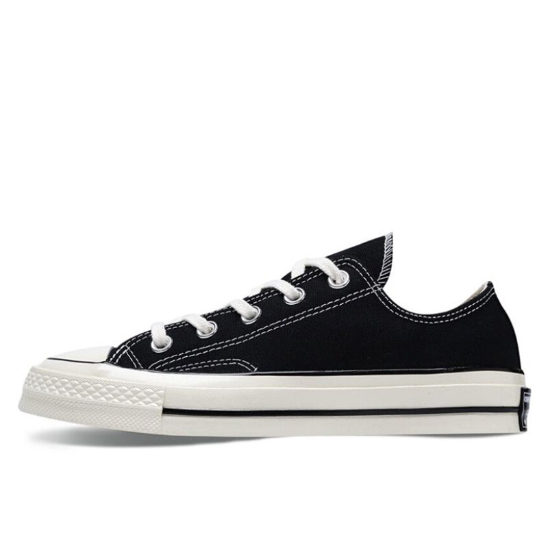 Classic Converse 1970s All Star Retro Black Low Canvas Shoes Trendy Versatile Durable Lightweight Casual Sneakers Men Women Universal Street Fash