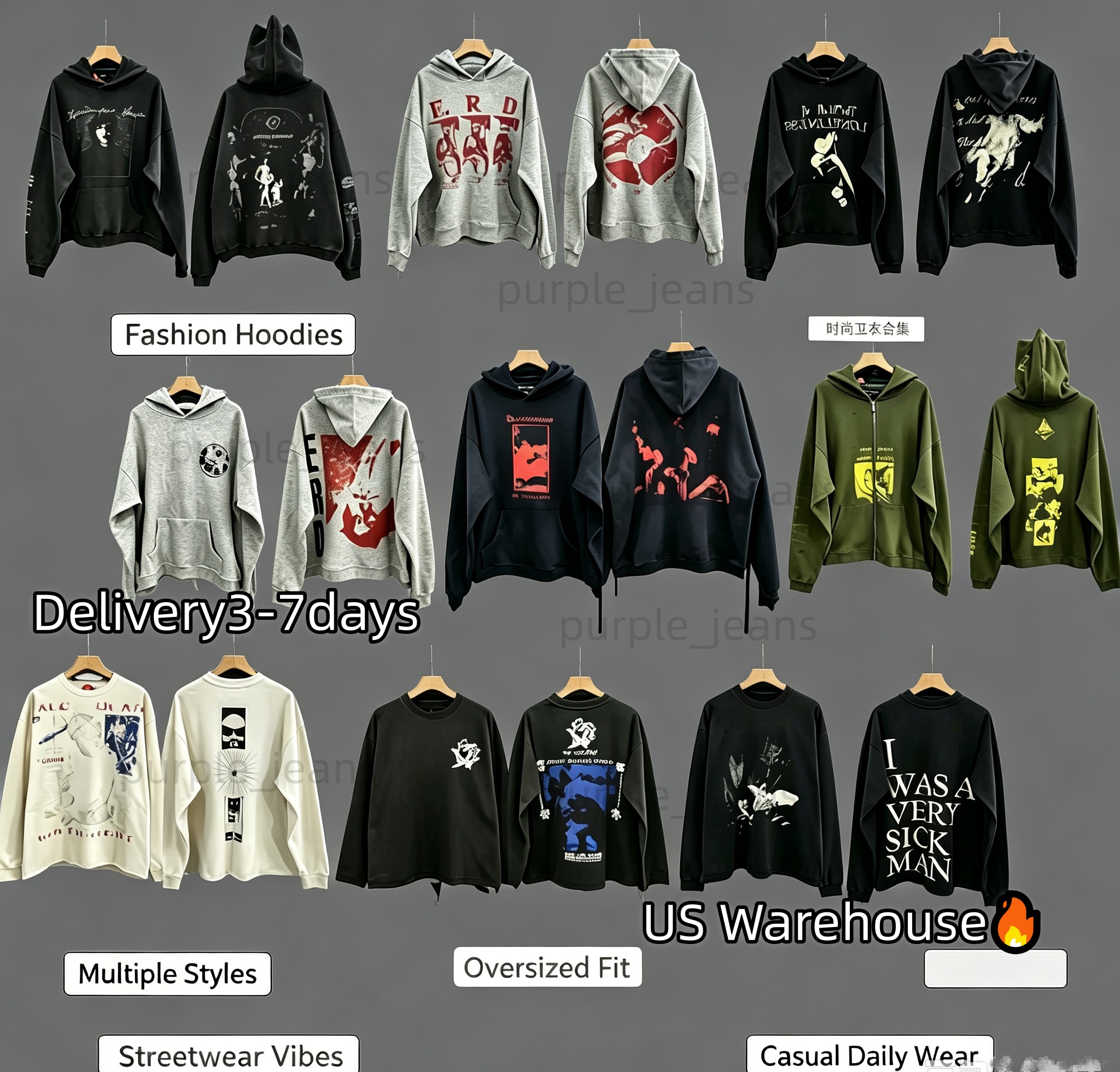 2026 Retro Hot selling tee ERD vintage High quality distressed designer printing Hip Hop hoodies sweatshirt graphic fashion pure cotton mens t shirt