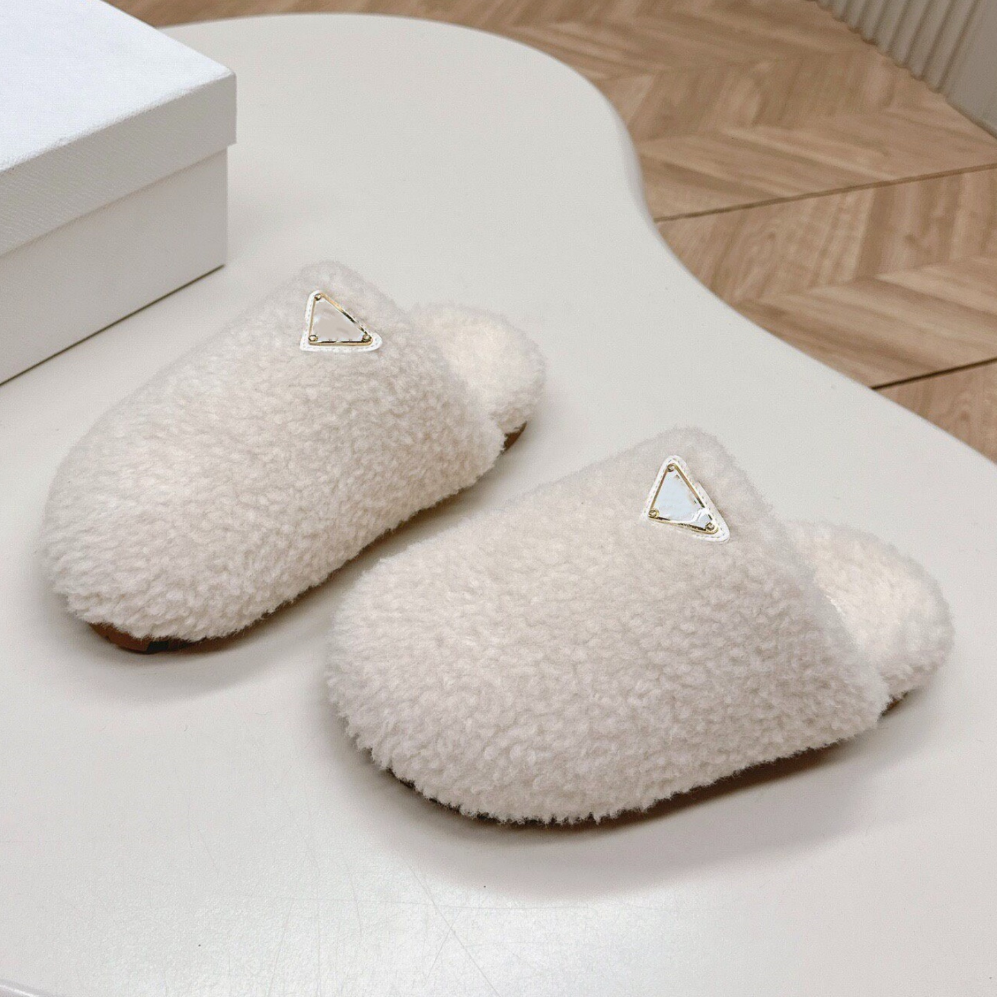 Designer Shoe Luxury Fur Booties Woman Snow Winter Fluffy snow boots Clog Moccasin Flat Home House Cozy Casual Outdoor Stylish Quality New Sale Mode