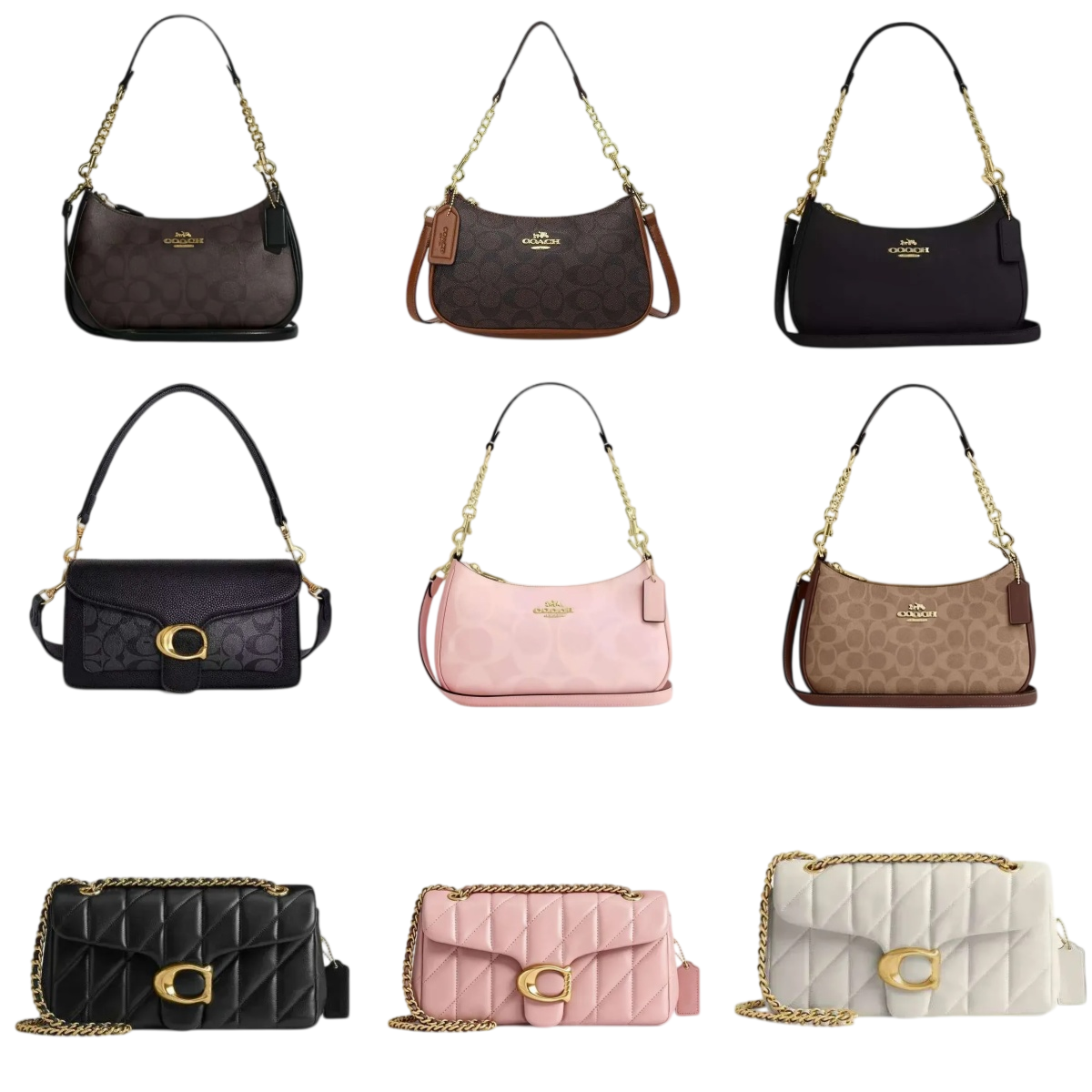 2027 NEW Coalees Chiity Bag Half Moon Designer Shoulder Wallets Women's Luxury Tabby Tote Multifunctional Handbag Casual Crossbody High Quality
