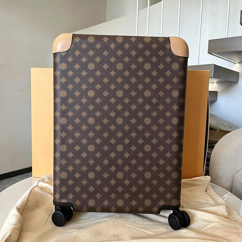 Top Quality 10A Designer Suitcases Vintage Leather Rolling Luggage Retro Printed Fashion Carry On Trolley Box Trendy Travel Case 3WAD2
