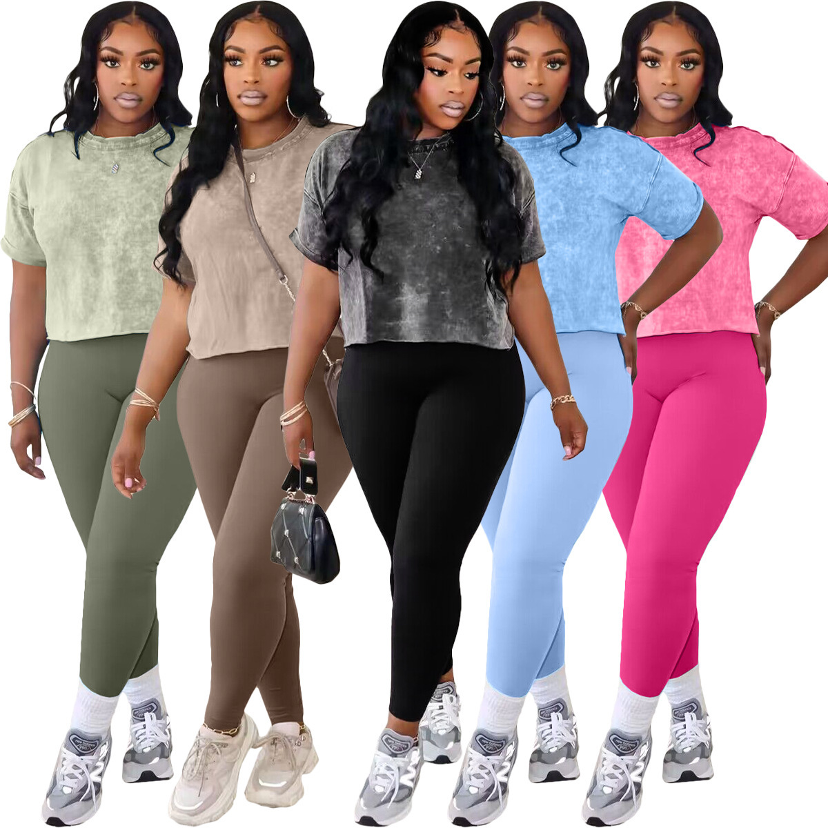 Survêtements pour femmes grande taille 3XL, ensemble 2 pièces de styliste, T-shirt à manches courtes et pantalons de survêtement, costume décontr