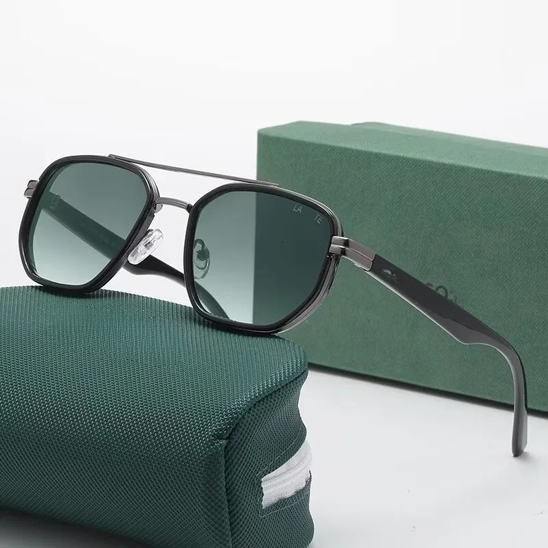 2026 lunettes de soleil design hommes métal crocodile lunettes cool rétro motif cadre lentilles plates plage soleil rétro cadre meilleures ventes