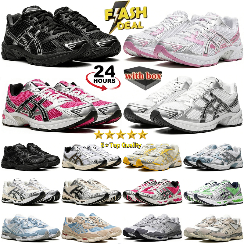 With Box Designer shoes gels nyc 1130 running shoes men women sneakers Metallic Silver Gold Chrome Toe Pink Foam Blue Tint outdoor trainers Casual s