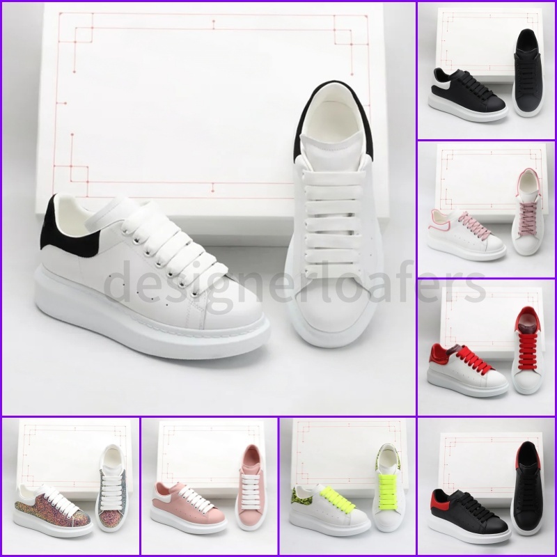 Designer casual thick-soled shoes men's training shoes women's sports shoes three colors black white pink suede leather brand top outdoor