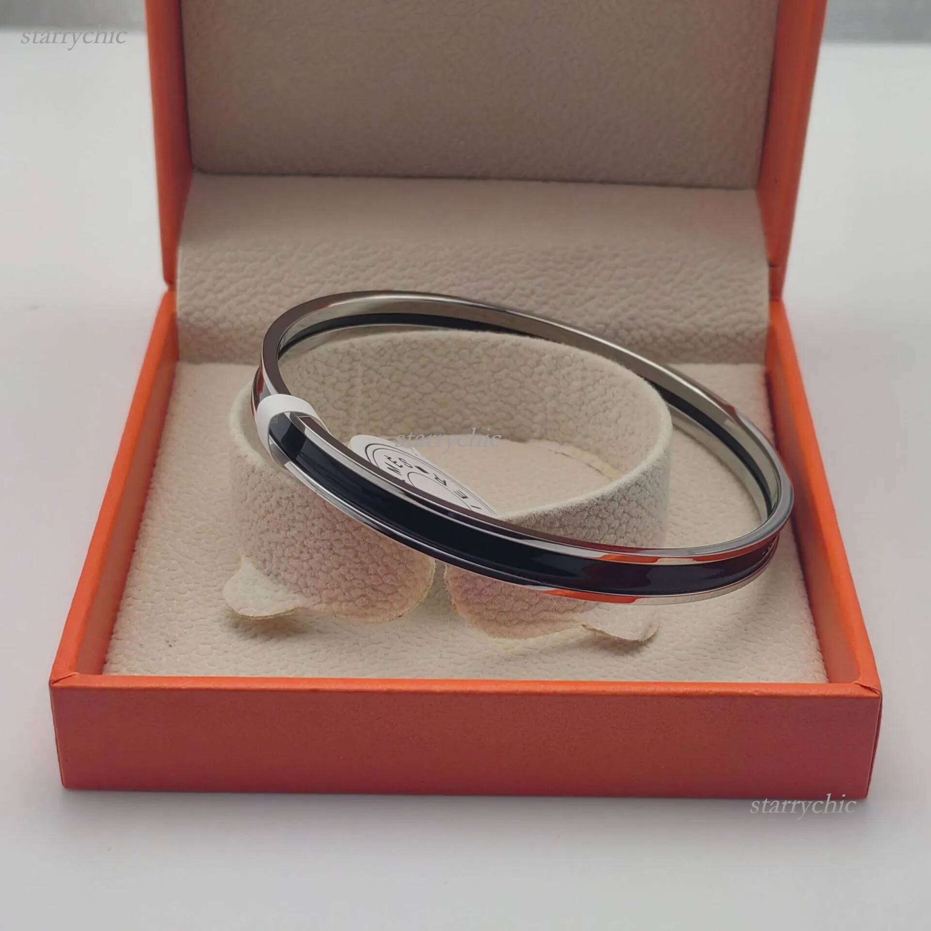 hness Bracelet Designer Bracelet Jewelry Bracelet Men's and jewlery designer for women Gold Rose Gold Silver h Bracelet Colour Bangle 6MM Wide