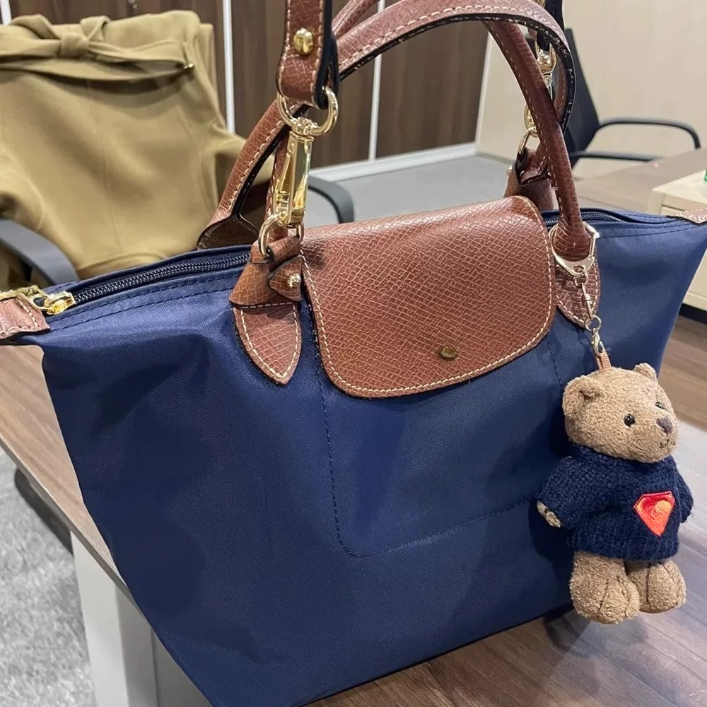 1 1 sacs de créateurs de qualité français 70e anniversaire nylon brodé pliable maman sac fourre-tout sac de fond sac à provisions étanche 100-B