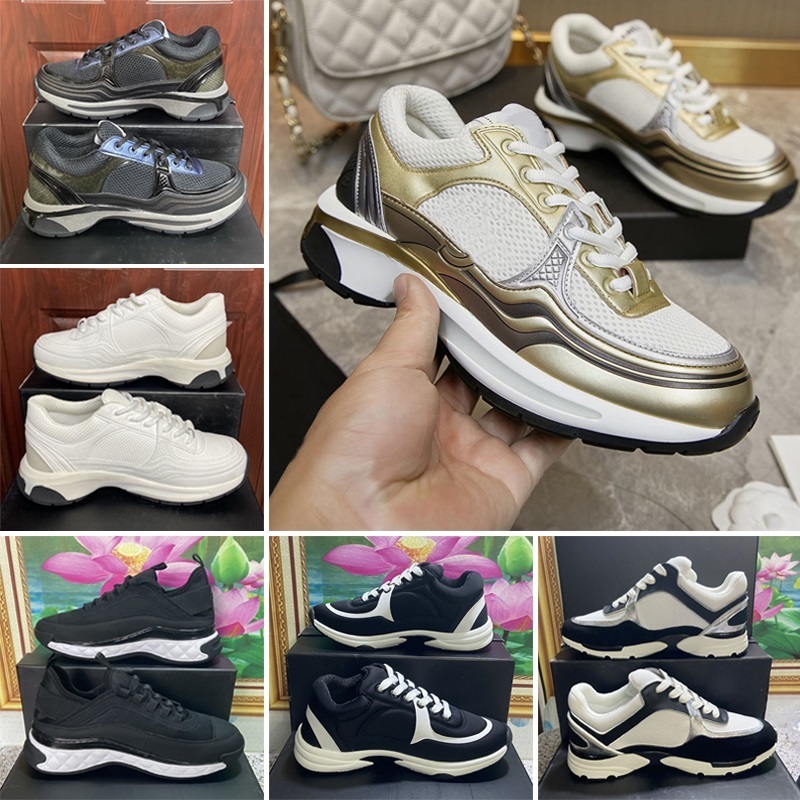 Chaussures de créateurs 23C Chaussures de sport C Silver Horn King Noir Blanc Femmes Baskets Femmes Hommes Baskets Plate-forme de sport Luxe célè