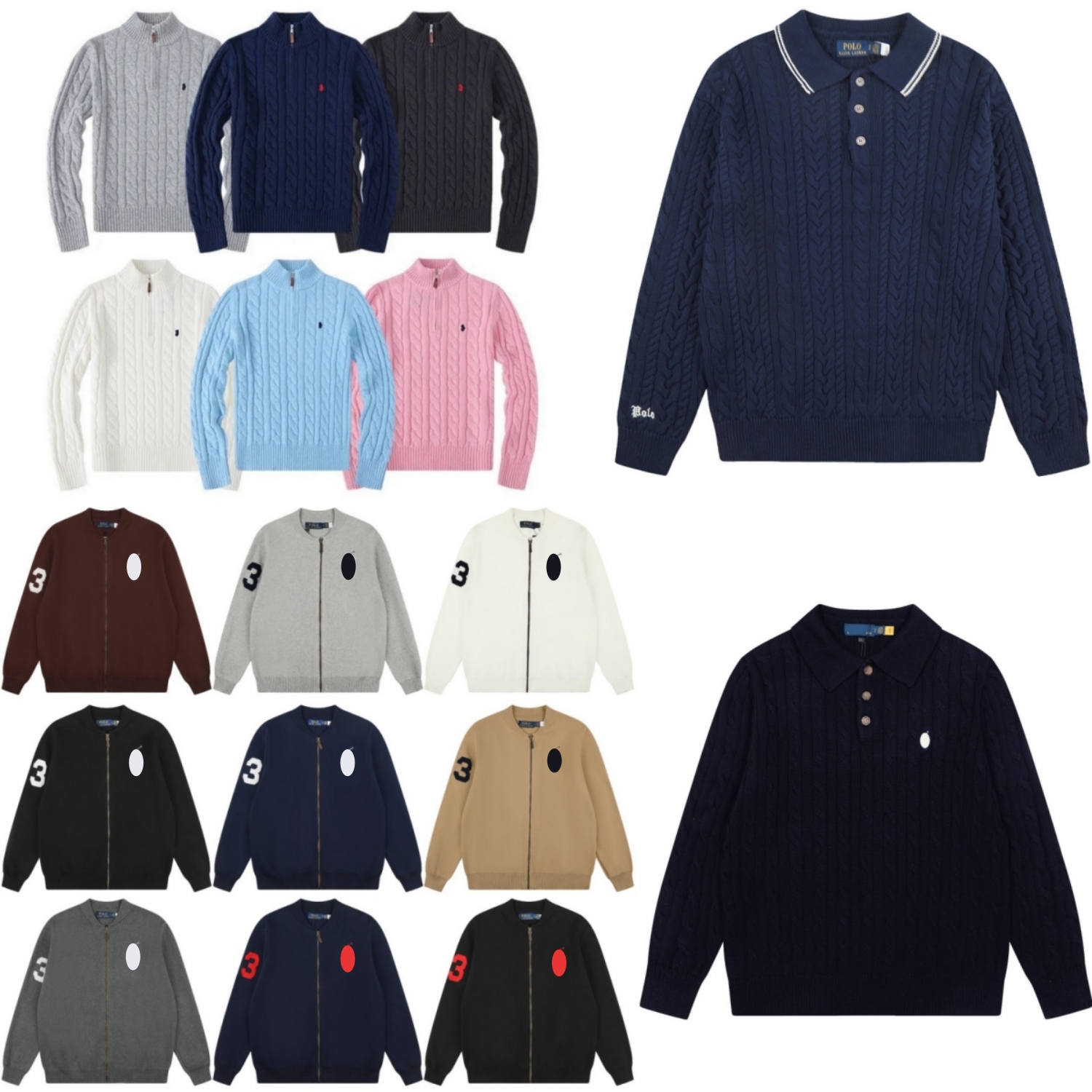 Cashmere sweater mens sweater Designer brand retro pullover sweater classic embroidery LOGO crew neck sweater casual sports fashion POLO sweater