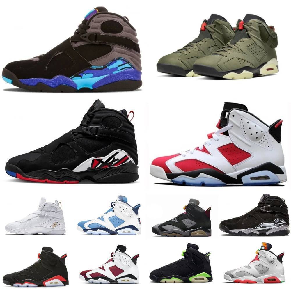 Designer Mans 6 6S Basketball Sports Shoes Trainers 8 8S Doernbecher Tinker TS Alternate Afro Barely Grape Aqua Blue Chrome Pine Green Black Infrare