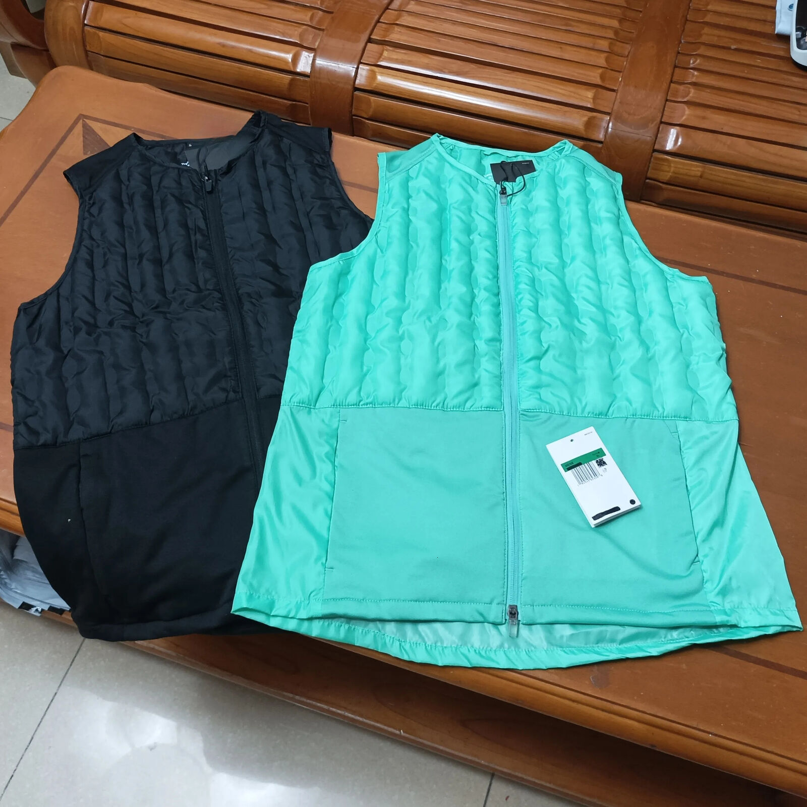 designer Mens sports sleeveless jackets vest warm gilet winter autumn parka running jogger sport waistcoat outdoor reflective couples green down