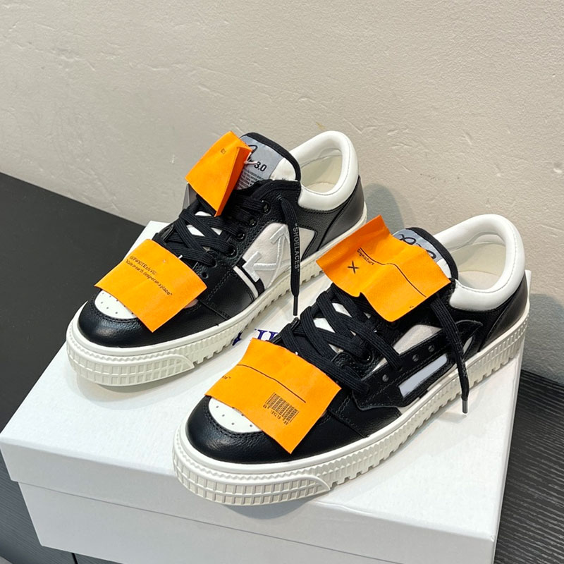 Mens Womens Low Top 3.0 Off Court Sneakers Designer Classic Top Iayer Cowhide Casual Shoes Couple Luxury Logo Tab Lace Up German Training Shoes Rubb