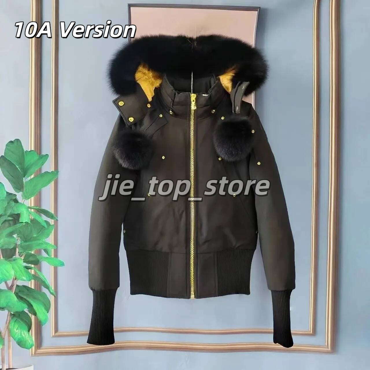 2026 10A Mooselys Designer Jackets Mens Winter Outdoor Windbreakers Puffer Short Knuckle Down Jacket Removable Fur Collar Unisex Loose Fit Thick War