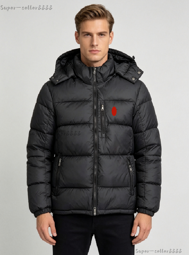 Polos Pony Rl Mens Puffer Jacket Winterjacke Luxury Mens Puffer Jacket Fashion Embroidery Womens Coats Designer Men Women Hooded Winter Puffer Jacke