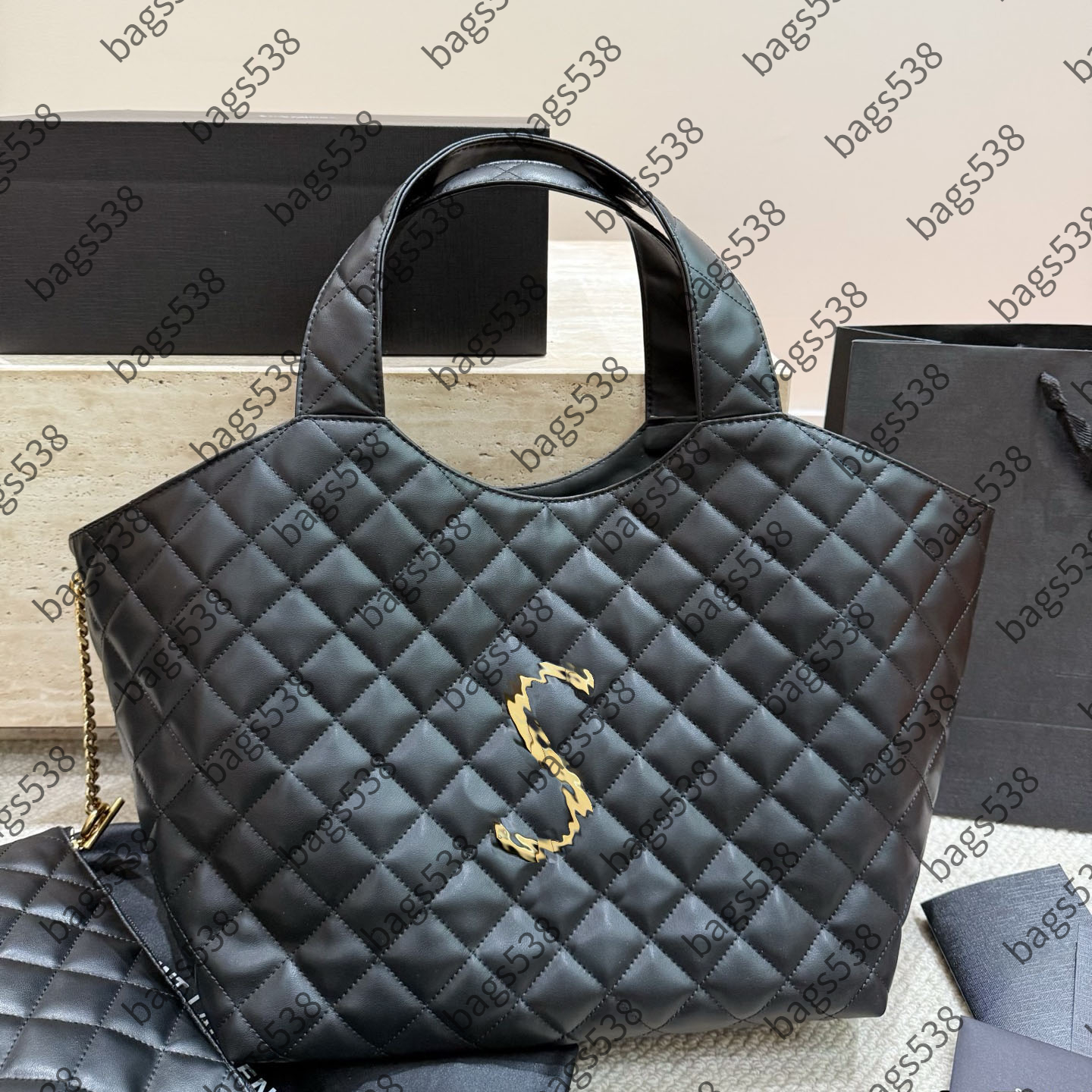 Designer High Style Tote Bag For Women Classic Chic Simple Fashion Versatile Casual Daily Shoulder Crossbody Handbag S1037