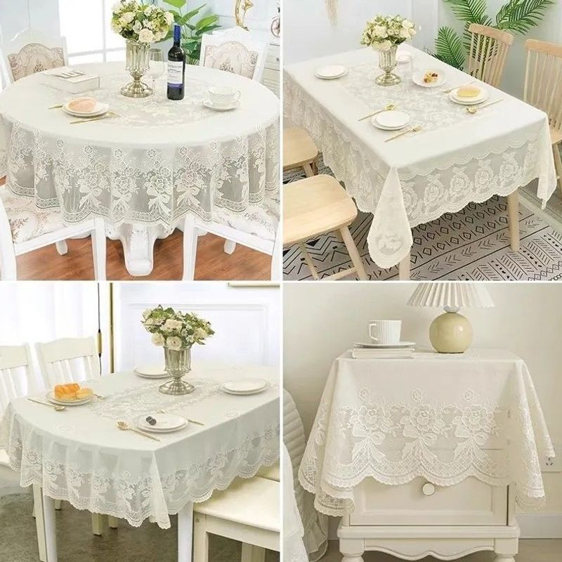 Nappe/tapis de table en PVC imperméable, résistant à la chaleur et facile à nettoyer, de forme ovale longue, adapté aux tables de salle à manger