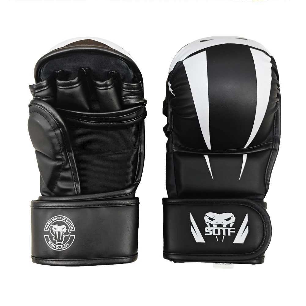 Protective Gear Professional MMA Boxing Gloves PU Leather MMA Fighting Martial Arts Boxing Gloves Karate Muay Thai Training Gloves Men's Q26092