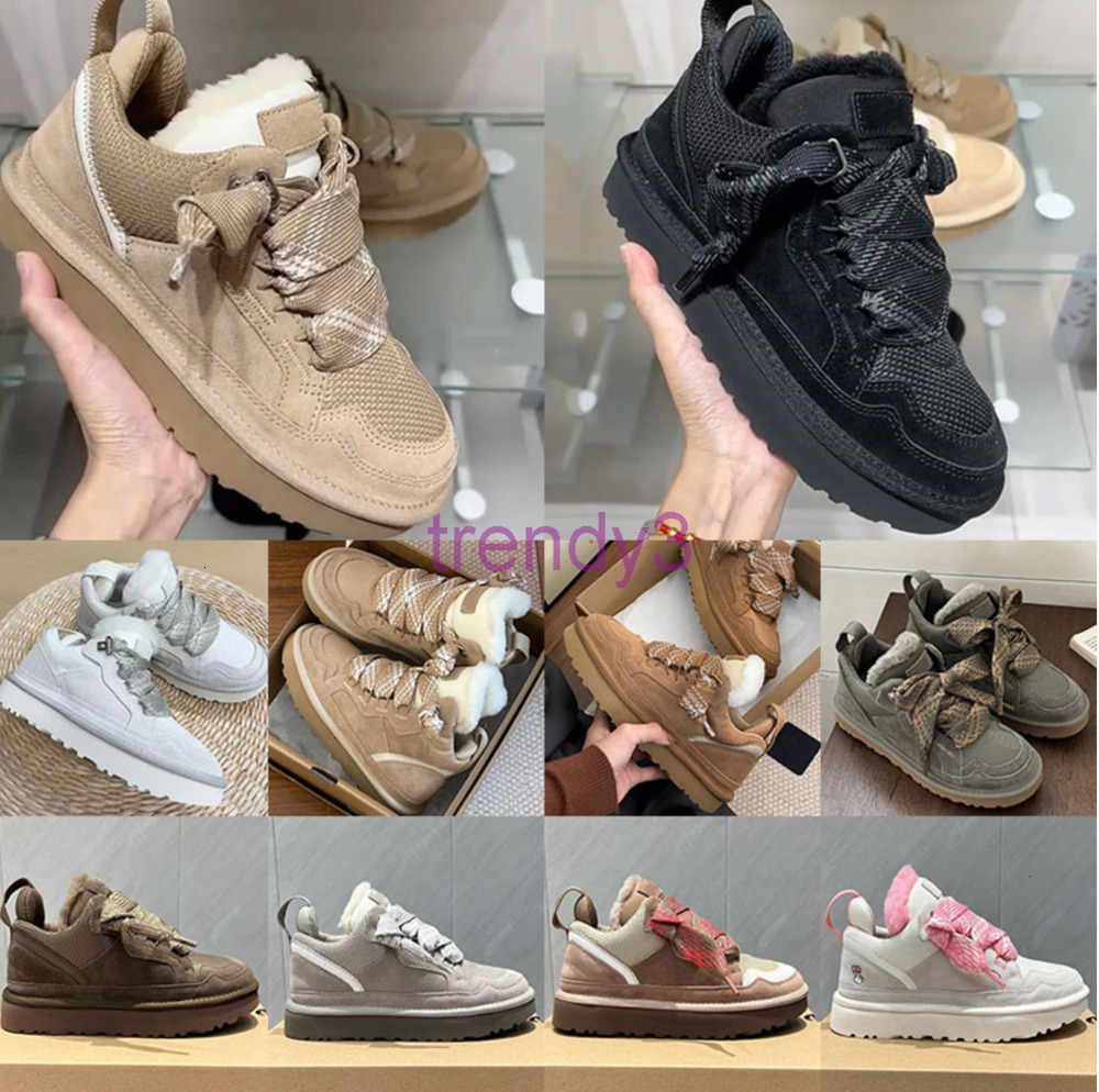 Designer Fur Sneakers Trainers Casual Shoes Boots Highmel Tasman Tazz Slippers Womens Suede Chestnut Sand Wool Sheepskin Winter Cold Fall size 36 44
