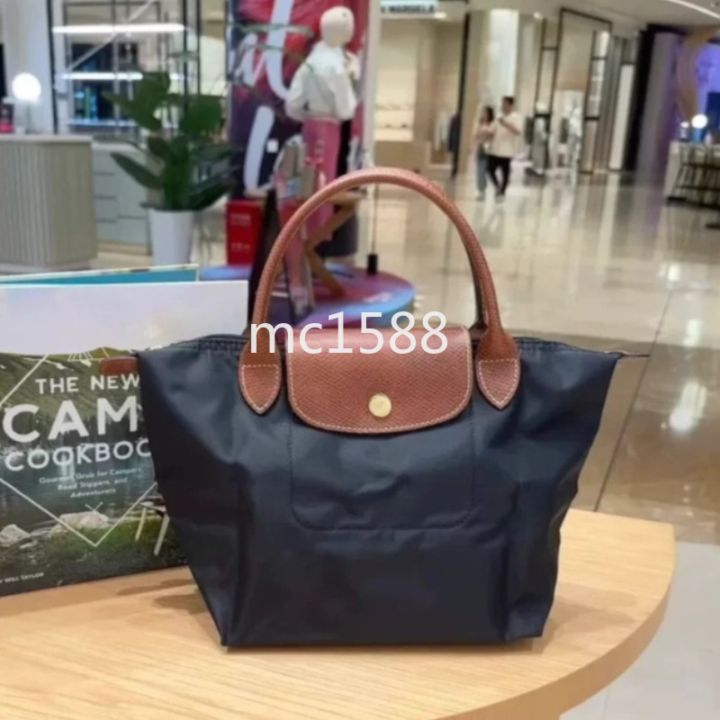 1 1 sacs de créateurs de qualité Français 70e anniversaire Nylon brodé pliable maman sac fourre-tout sac à provisions étanche 100-CC