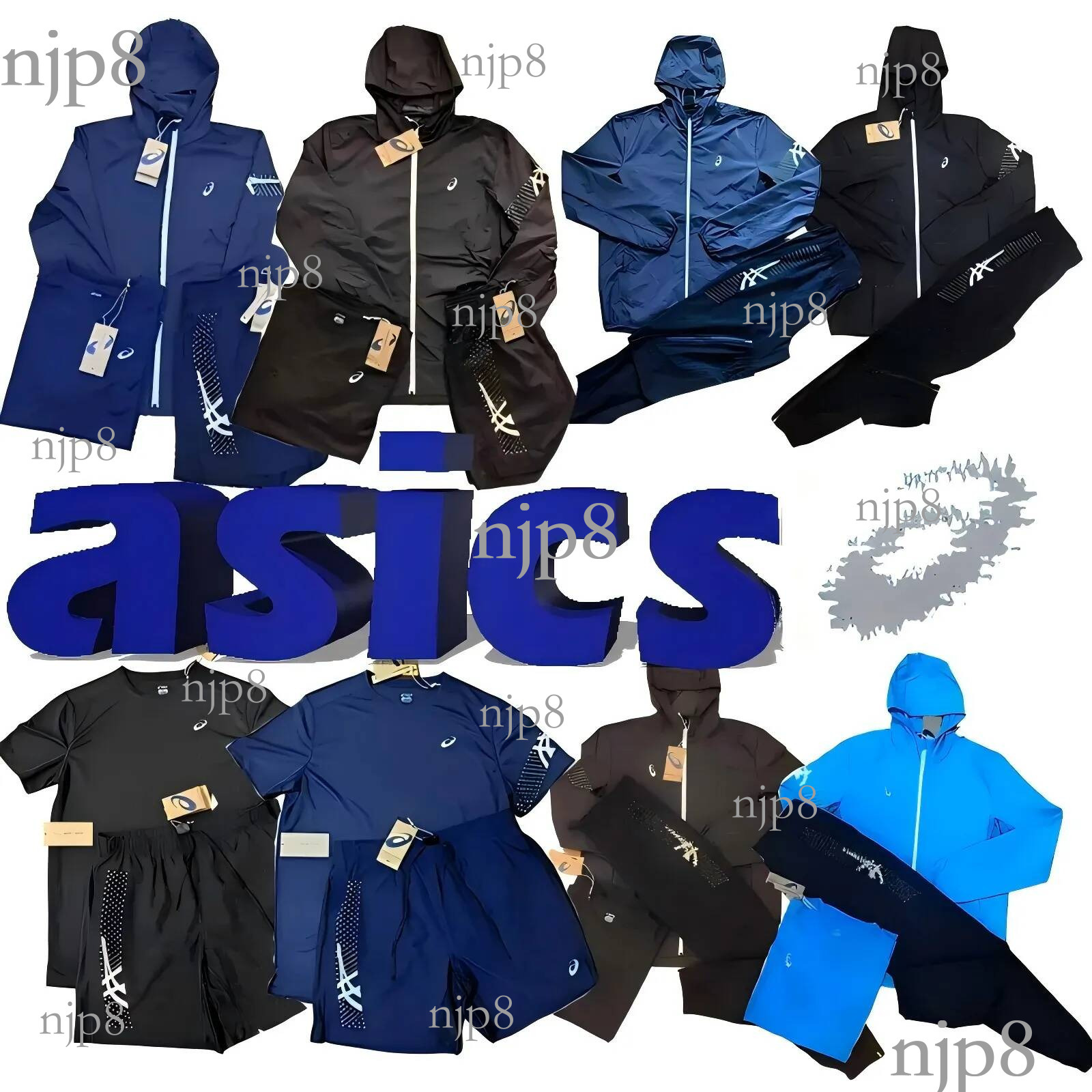 NEW arrival Asicsly mens shorts t shirt Higher version Men's womens summer quick dry set for running and tenni lightweight breathable fabric gy
