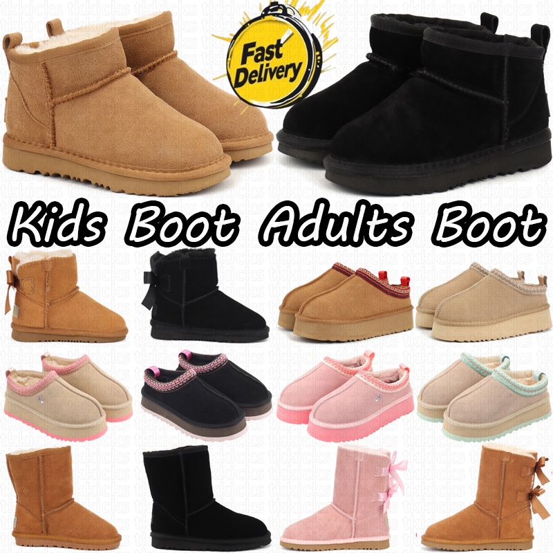 Kid Boot Toddler Boots Womens Boot Baby Boots Tasman Slippers Tazz Love 25 Heart Boot Ultra Mini Boot Children Australia Child Snow Winter Boots Wit