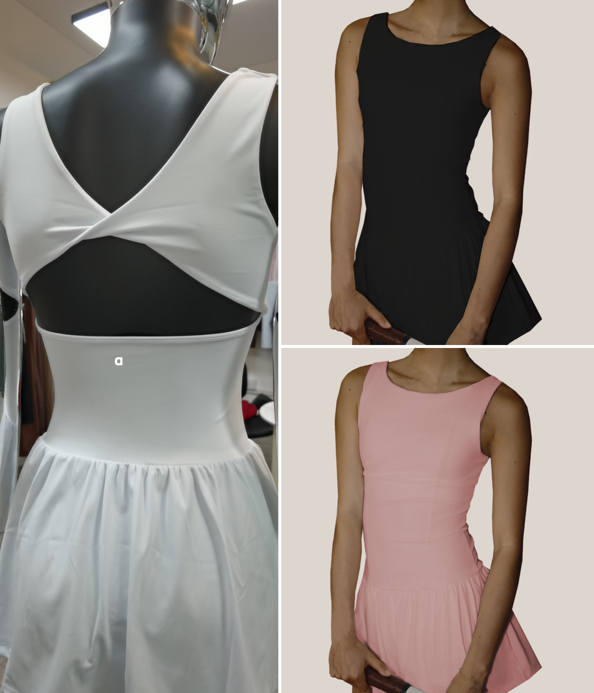 A2881 Women's Galian Dress Back-Highlighting Highly Stretchy Quick-Drying Modest Sports Yoga Fitness Golf and Tennis Skirt