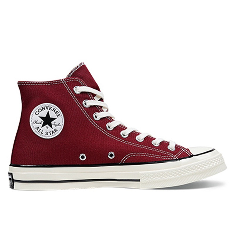 Converse Chuck Taylor All Star 1970s High-Top Canvas Shoes Comfort Casual Wear-Resistant Lightweight Sneakers Unisex Men Women Wine Red