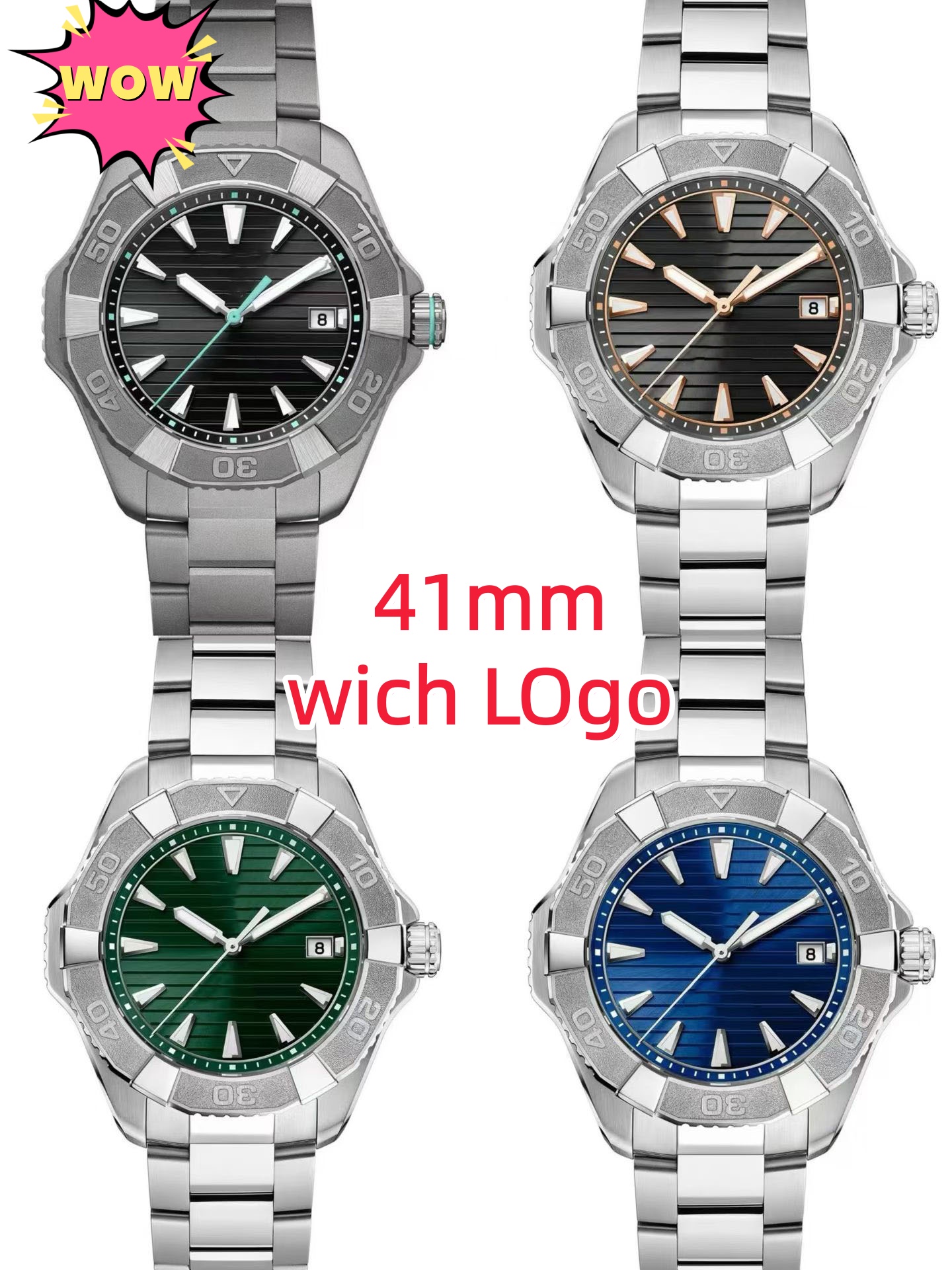 Luxury Designer Men's Watch 40MM Automatic Mechanical 904L Stainless Steel Gold Wristwatch Sapphire Glass Waterproof Reloj jj