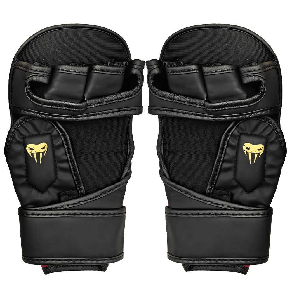 Protective Gear Professional Adult MMA Boxing Training Gloves Leather Half Finger with Cushion Sanda Knuckles for Sandbag Q260923