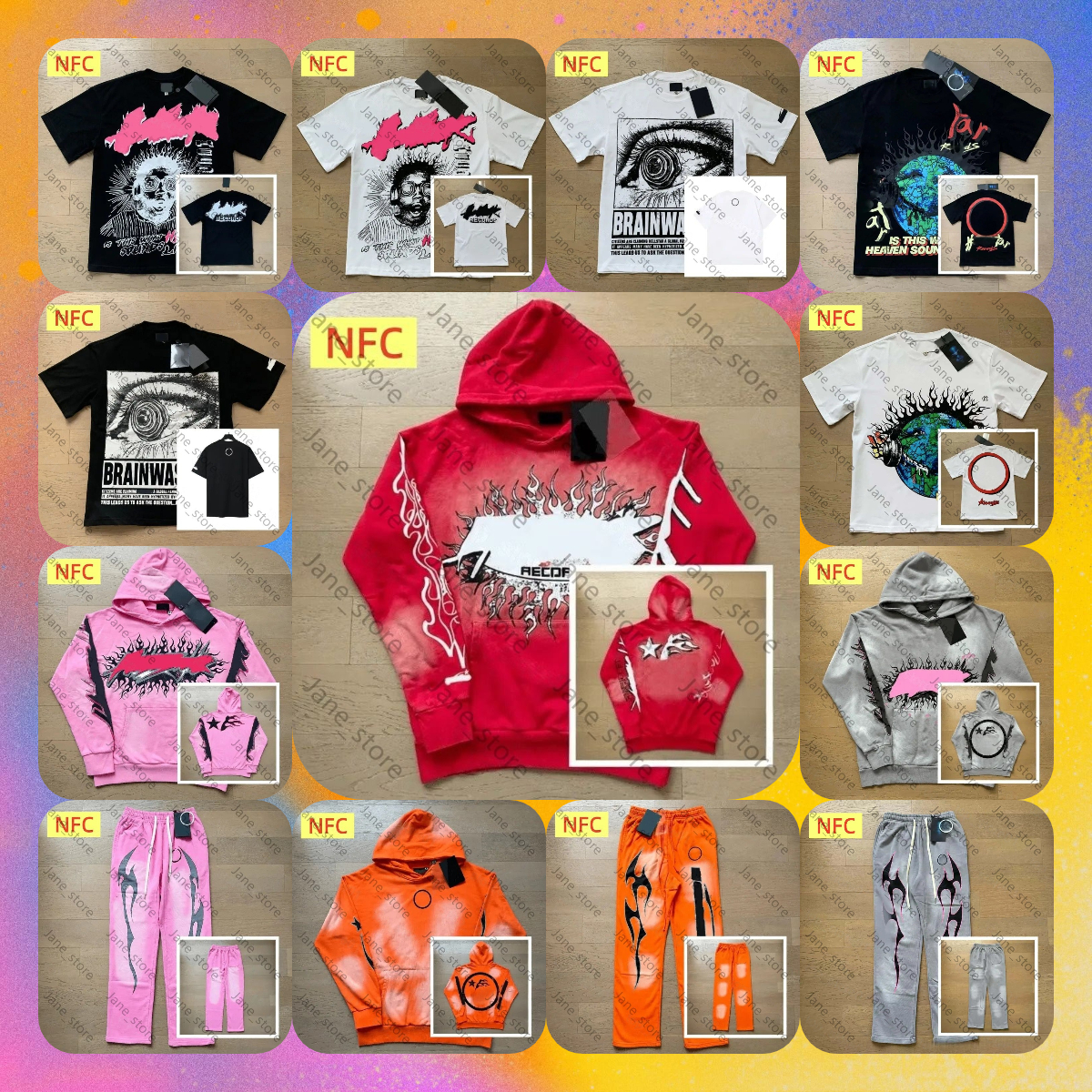 10A Designert tracksuit With NFC scan Mens Sports Suit Womens Graphic T Shirt Sweatshirt hell Hoodie Pullover street trend 26ss Hip Hop Alphabet Pri