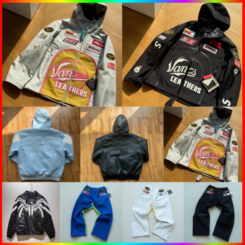 Mens Designer jacket Set Jacket Mens Nylon Joint venture Waterproof outdoor Jackets Mountaineering suit coat Retro motorcycle Coat Men Hip-hop outer