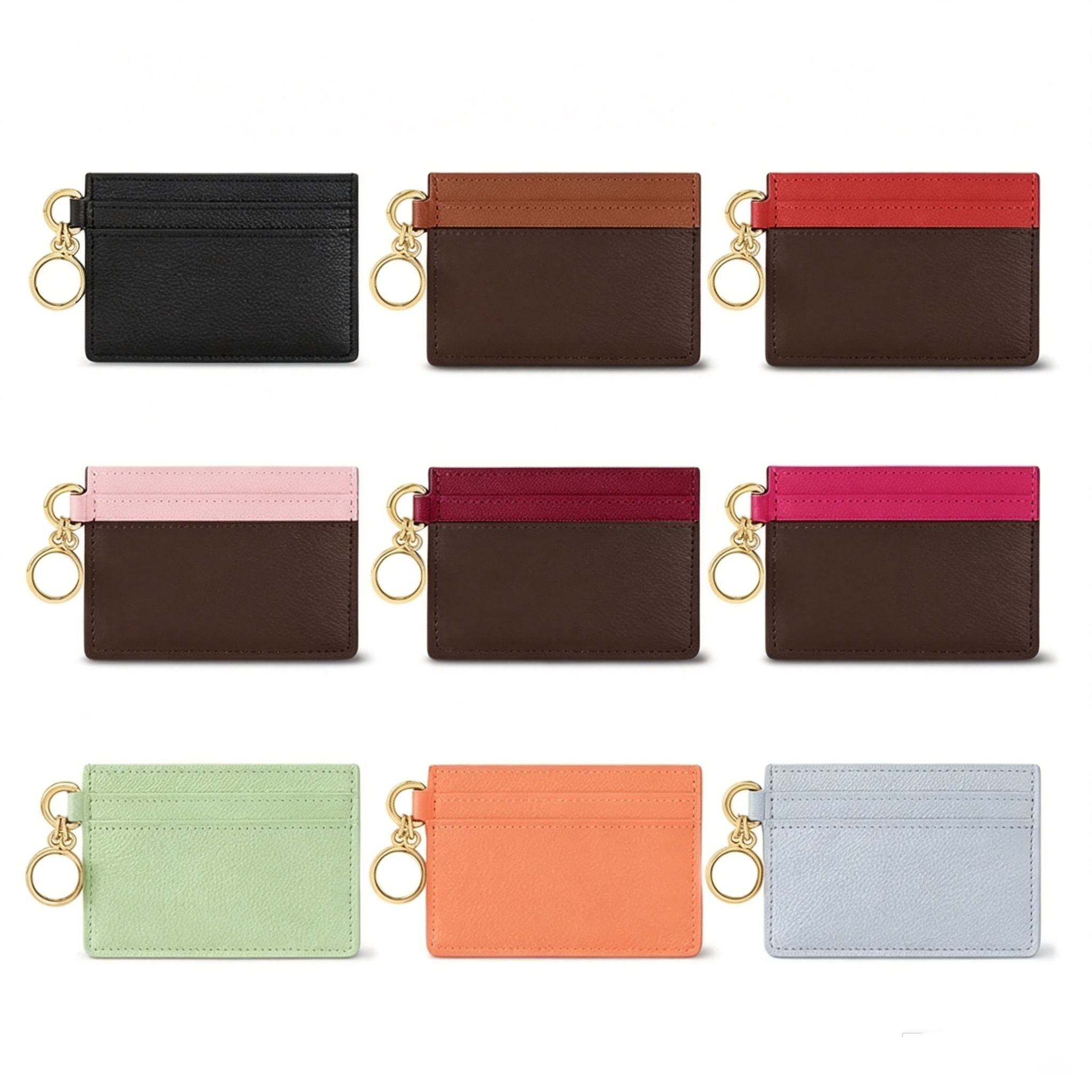 Ladies Fashion Casual Designer Luxury CHARMS Card Holder Wallet Purse Key Pouch Coin Purse TOP Mirror Quality M82739 M82132 M83562 M83585 M83586 M83