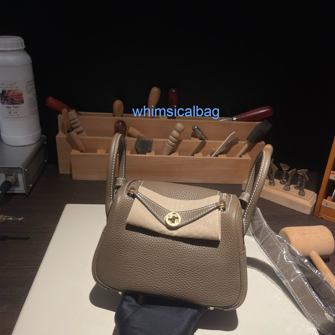 10a Top quality lindys bag designer bag shoulder bag tote bag taurillon clemence calfskin wax thread hand sewn handbag 19cm 26cm bags designer women