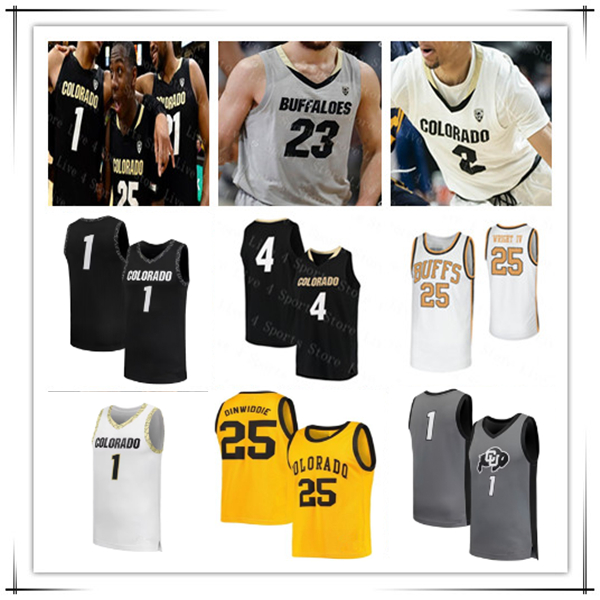 Isaiah Johnson Colorado Buffaloes Basketball Jersey Barrington Hargress Sebastian Rancik Bangot Dak Alon Michaeli Jalin Holland Josiah Sanders Fe