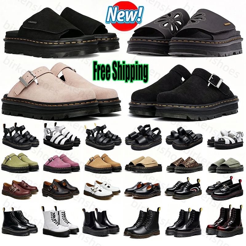 Free Shipping Designer sandals dres doces martin Black martens martines heels Shoes slides white sandal slippers sliders mens womens fashion shoes