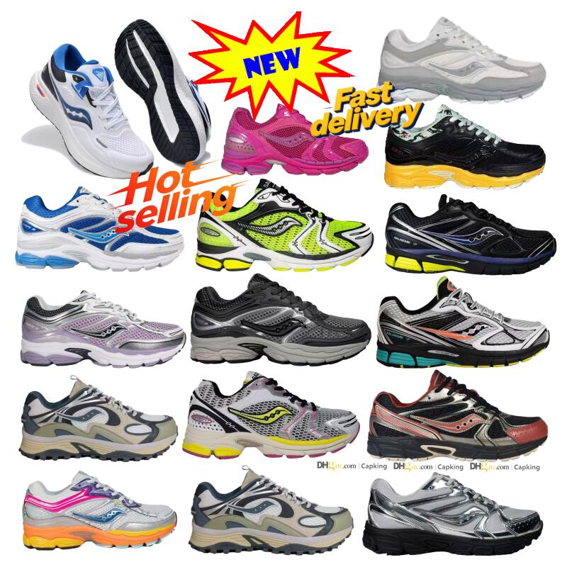 New Saucony Grid Aura Pro Grid Omni Running Shoes Guide ProGrid Triumph 4 Winter Tech Ride Millennium SURGE Men Women With Box High Quality Sneakers