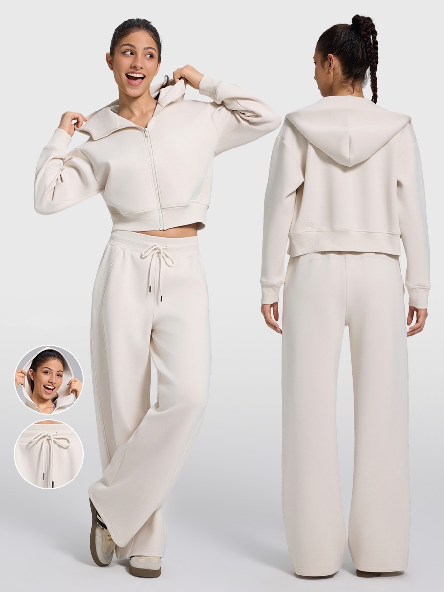 UU-L6521 Costume de sport d'automne et d'hiver pour femmes, mode et loisirs, pull à manches longues, sweat à capuche de Fitness ou pantalon ample